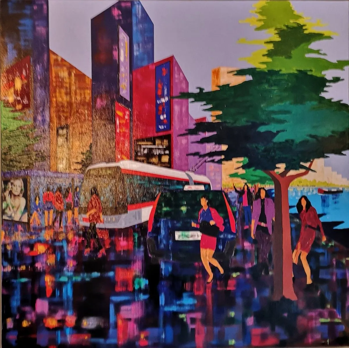 Au bord du Rhône, œuvre de GAETAN CHAFFARD