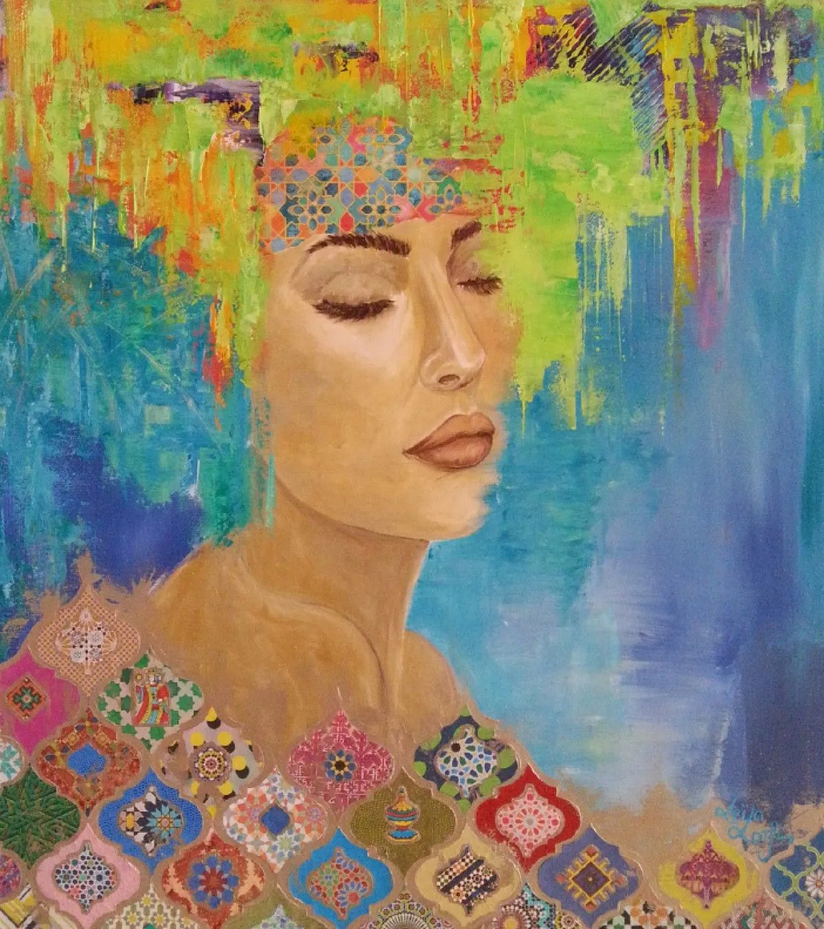 LA MARIÉE DE TÉTOUAN, œuvre de LEÏLA LOTFI