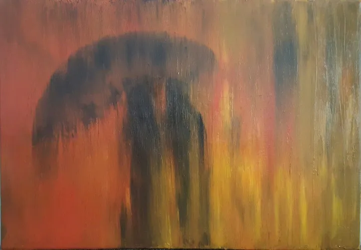 red rain, œuvre de kamila nabi