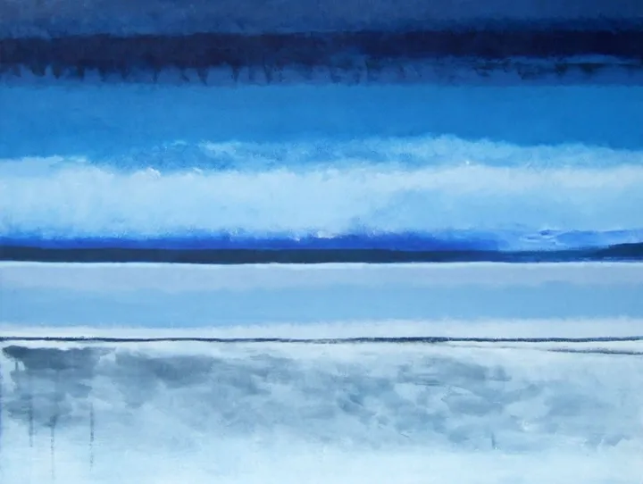 Les horizons : L'hiver, œuvre de Annie Bergeron