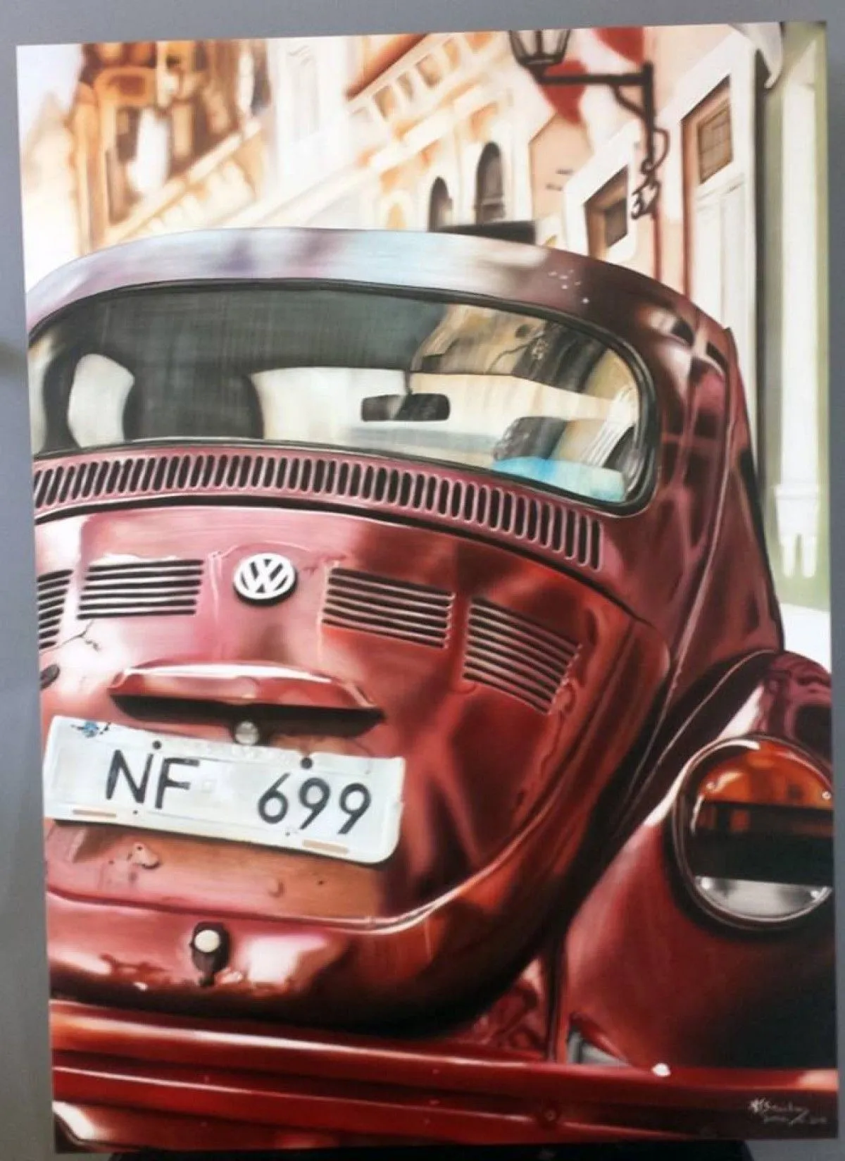 vw vintage, artwork by karine darras