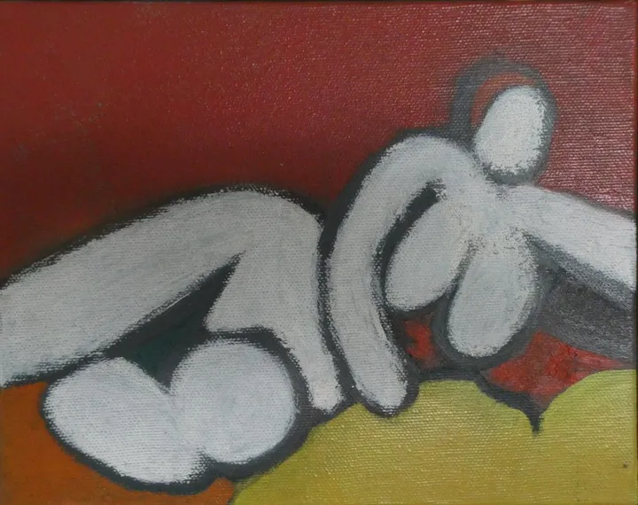 Nu couché stylisé, artwork by Alain HALTER