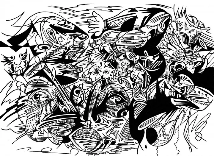 chaos, artwork by Laura H
