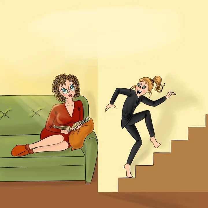 Chloe’s Saturday ninja girl, œuvre de US Illustrations