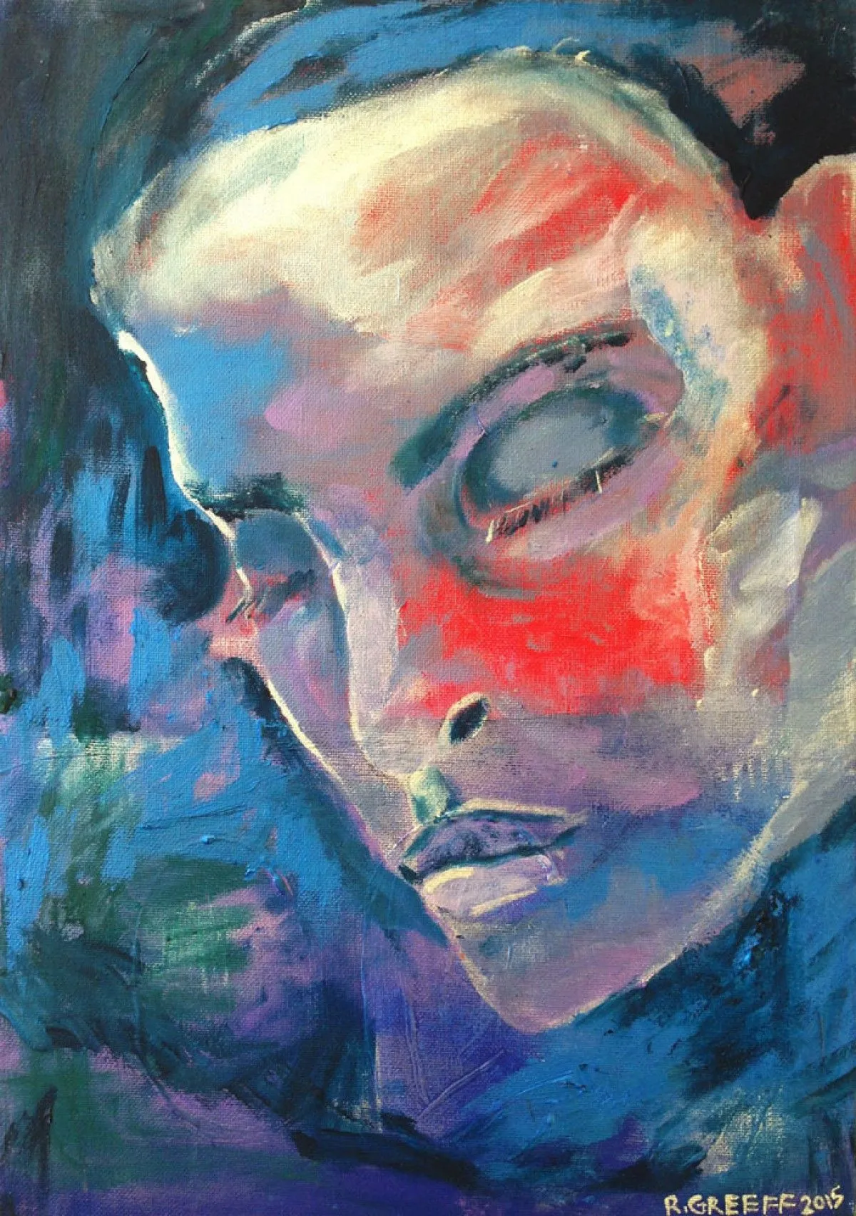 When my loves eyes are lowered, œuvre de Robert Greeff