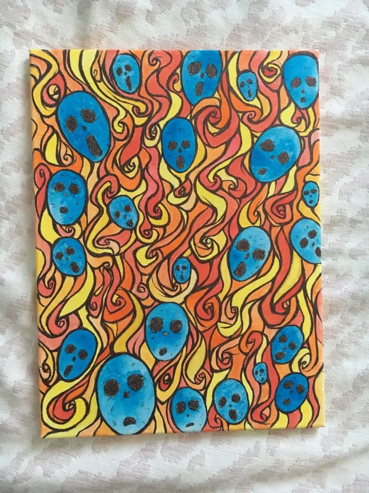 flame, artwork by Yassine Ounis