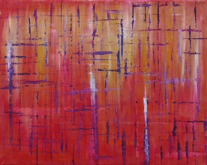 Red & Gold, artwork by Liga Dzene