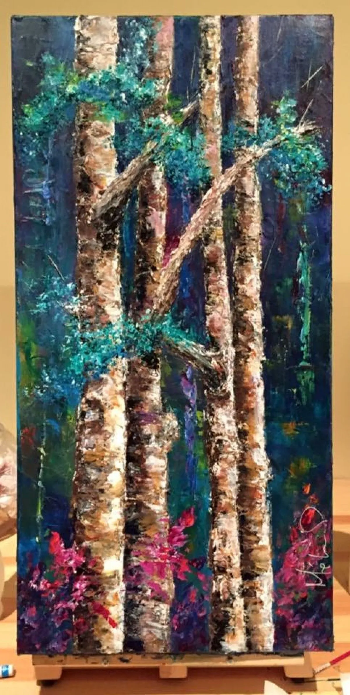 Nuit bleue, artwork by melanie p.