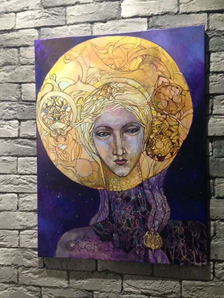 supermoon, œuvre de Olga
