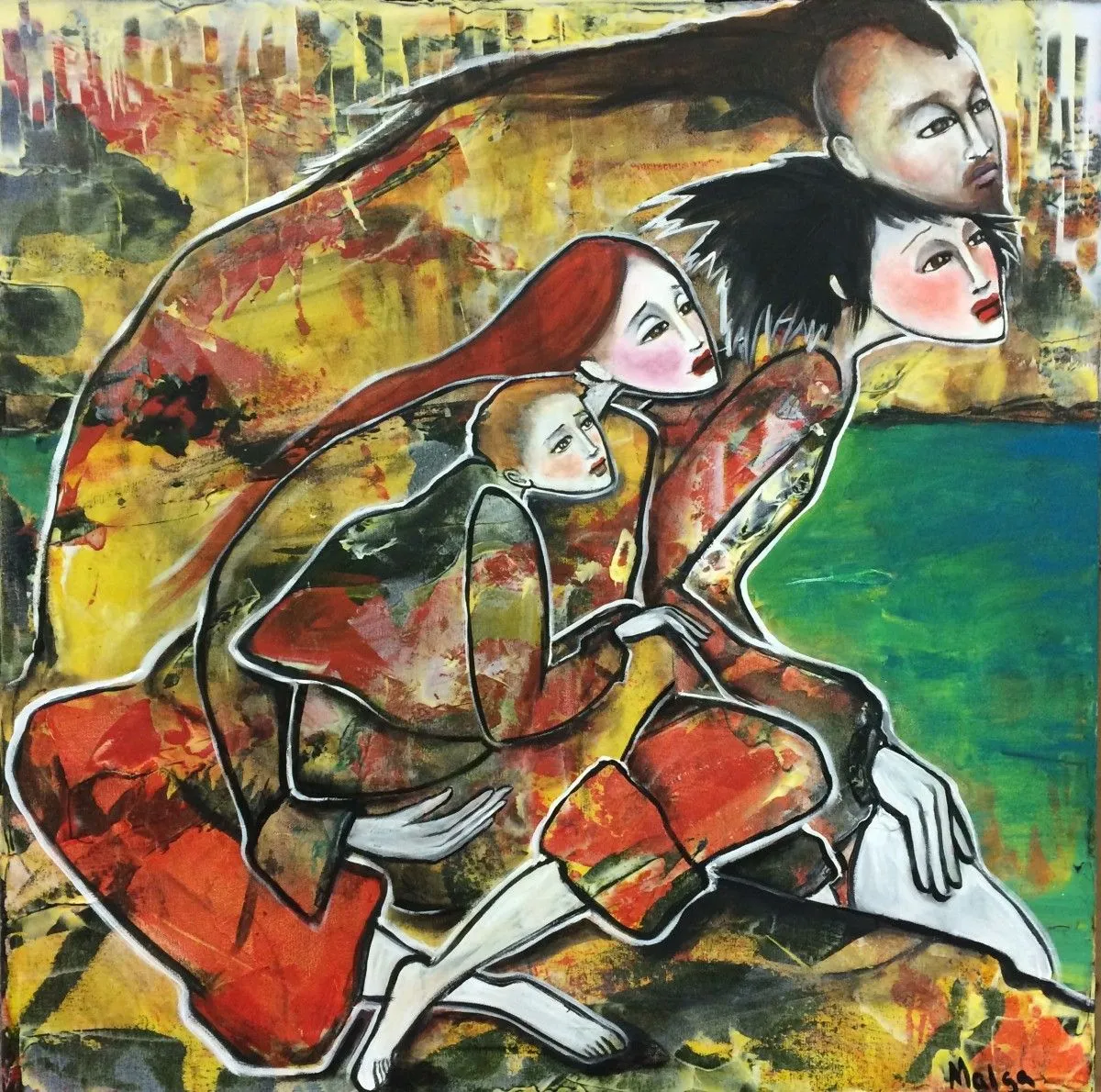 Migrateurs, œuvre de Malga Art