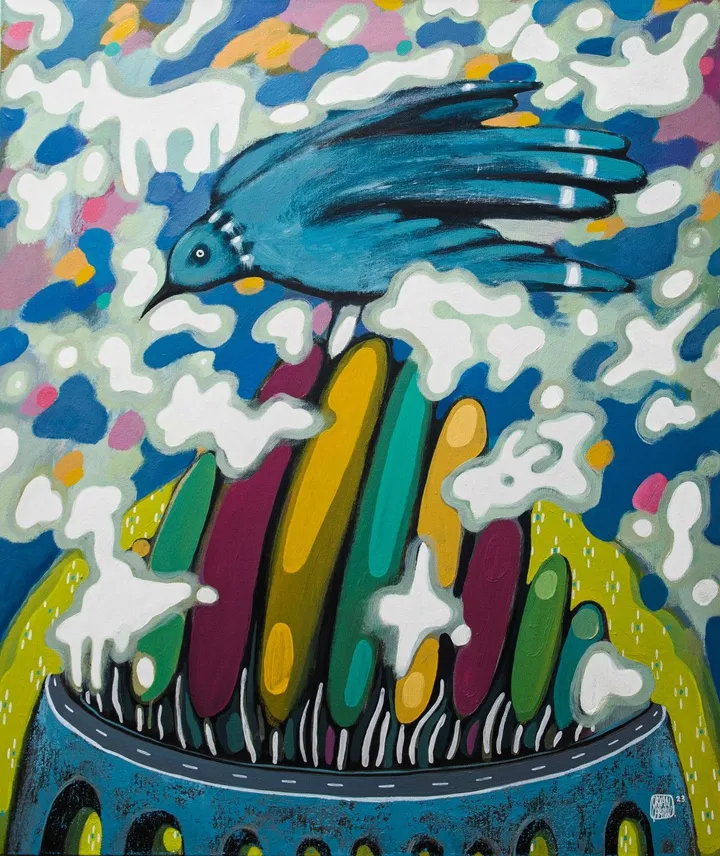 Freedom of the air, artwork by Orkhan Garayev