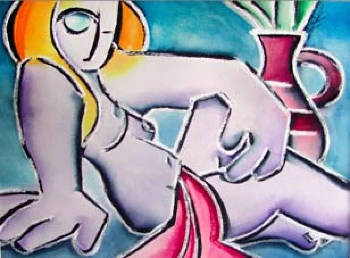 Purple blond, œuvre de Benjamin Casiano