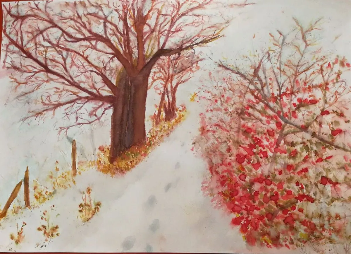 Winter land, artwork by Petri Ška