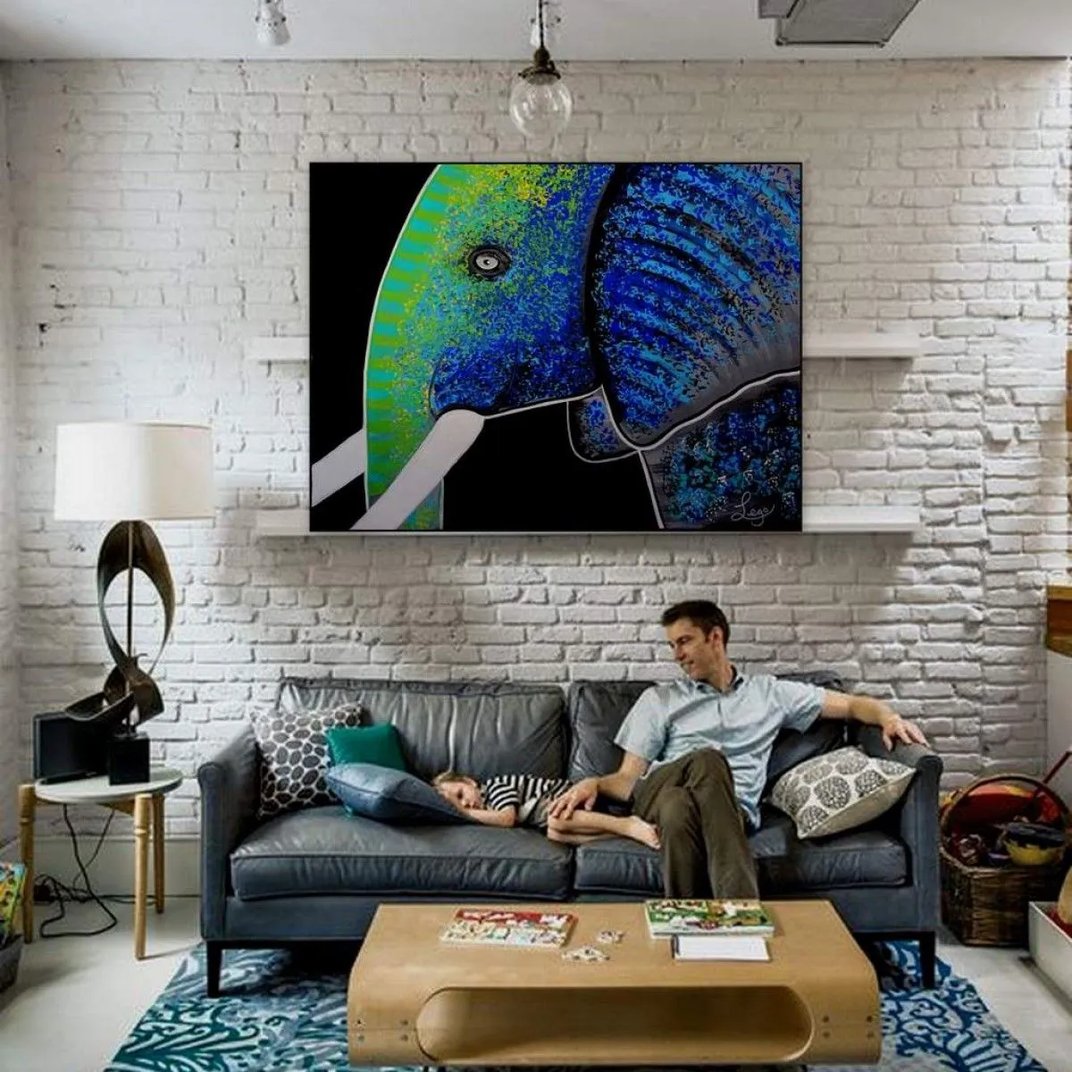 AFRICCA, artwork by LEGO Atiste peintre