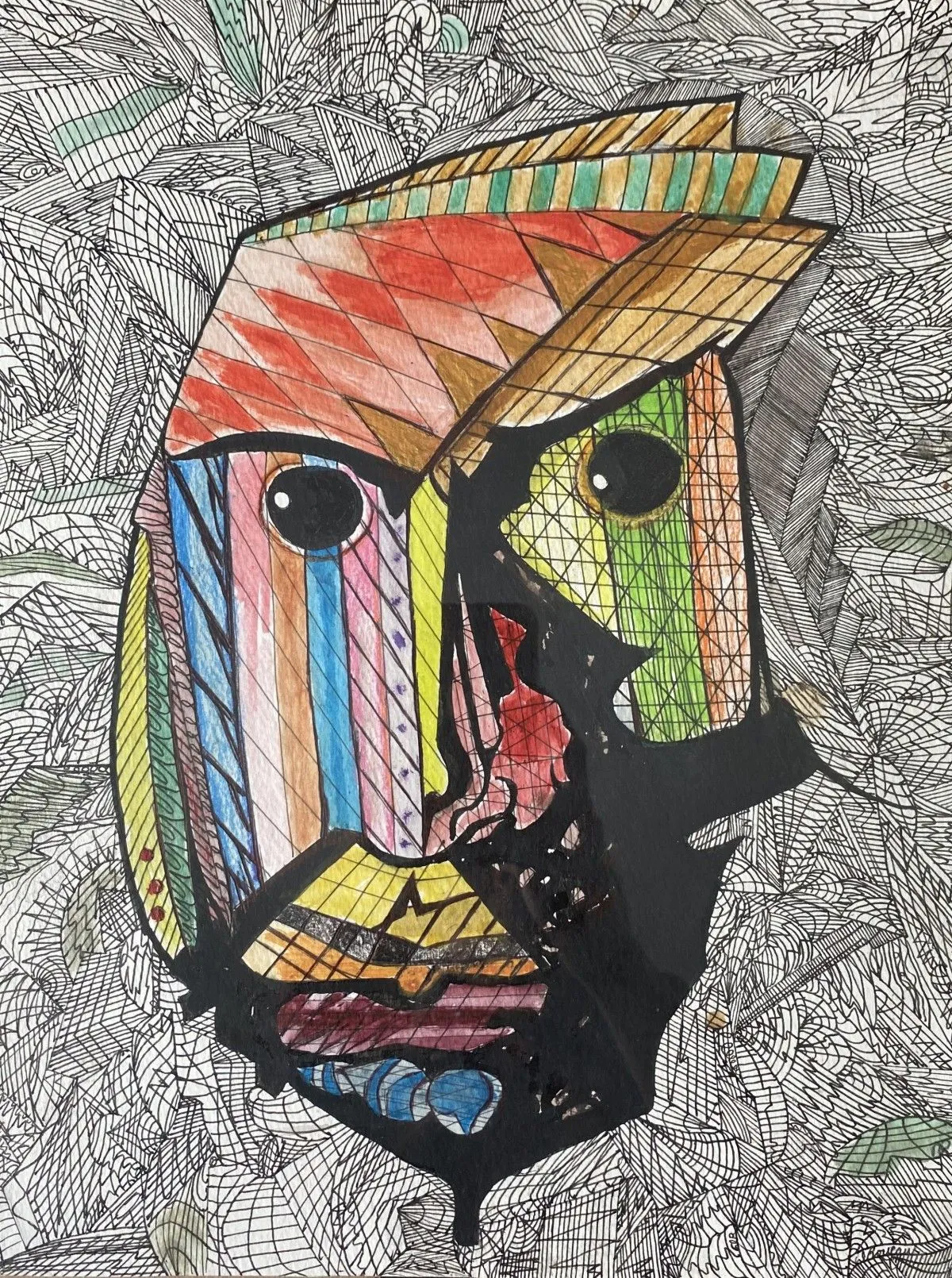 Masque No1, œuvre de Denis Roucau
