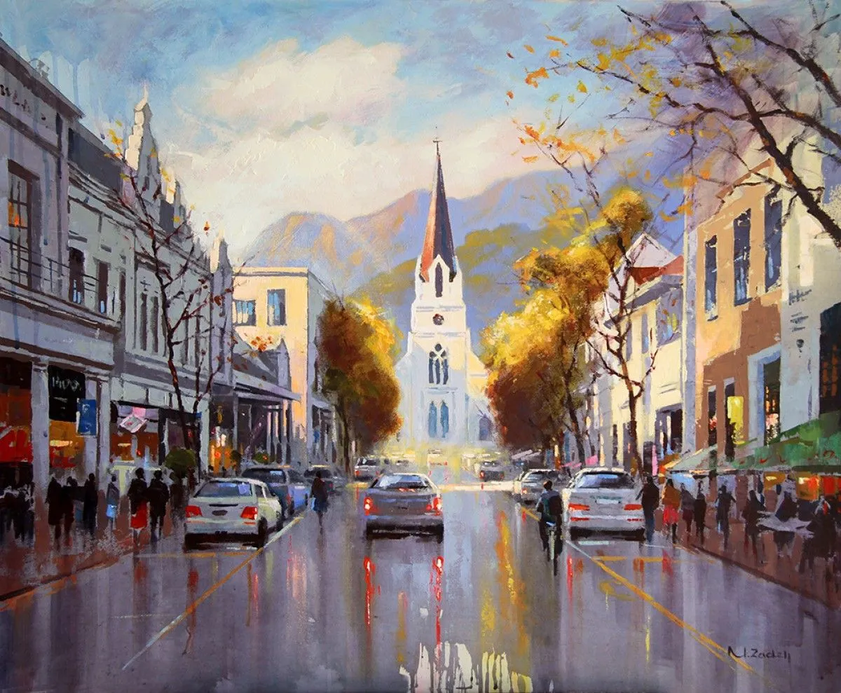 Stellenbosch - Church street, œuvre de Nasser Zadeh