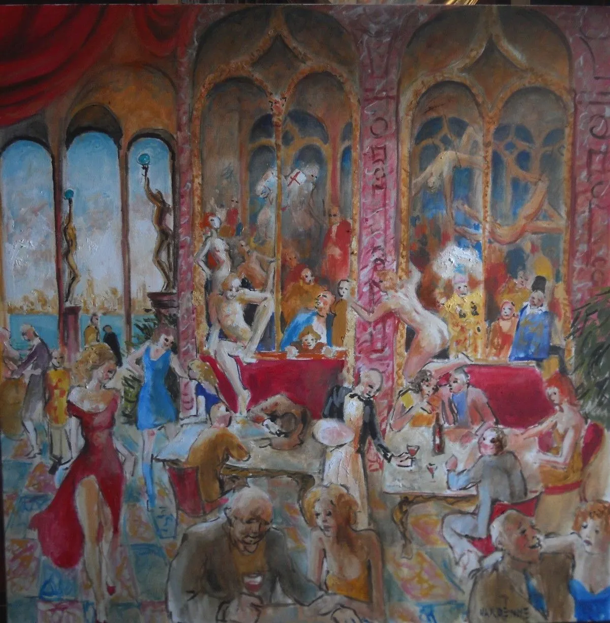 Grand hôtel, œuvre de Claude HARDENNE