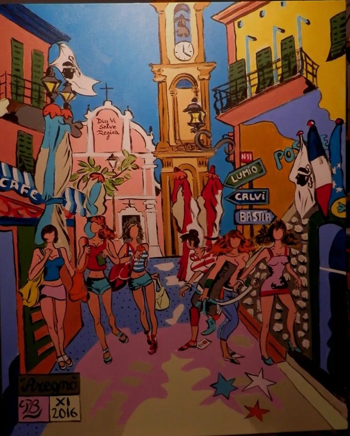 Girls in Aregno, œuvre de Patrick Bergès