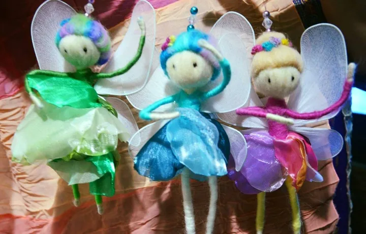 Petites fées en laine, artwork by TATIANA SEBBANE