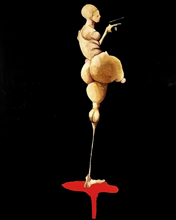 Venus's gun, artwork by Dominique Laude