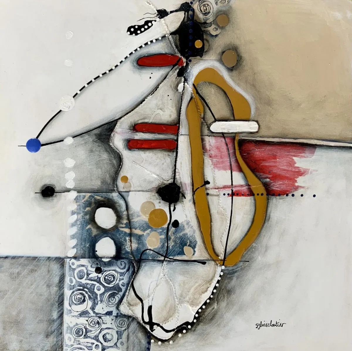 SUR SA TÊTE, œuvre de Sylvie Cloutier