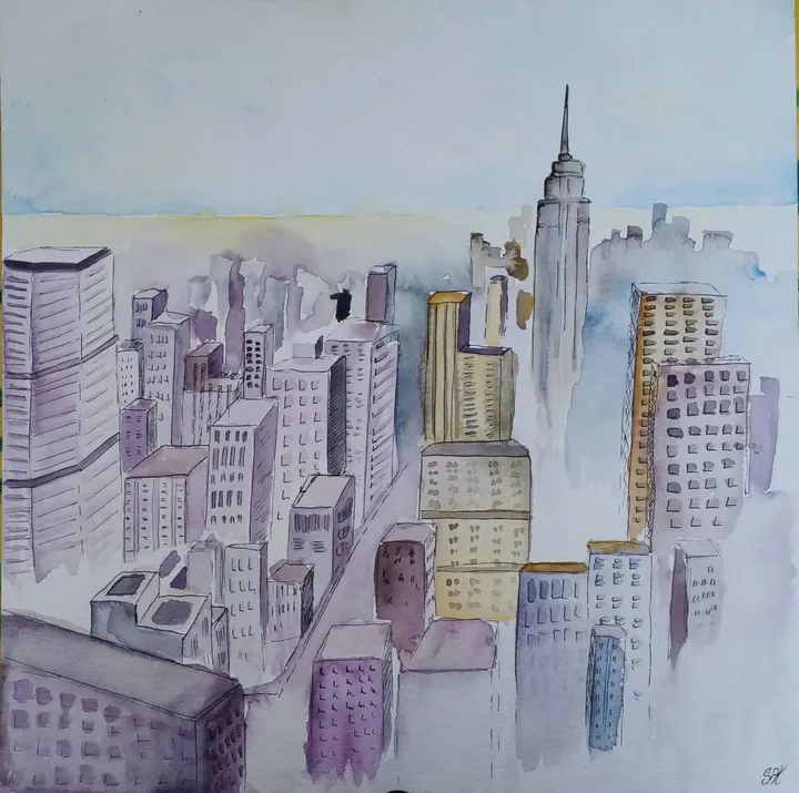 New York, artwork by sophie haldi