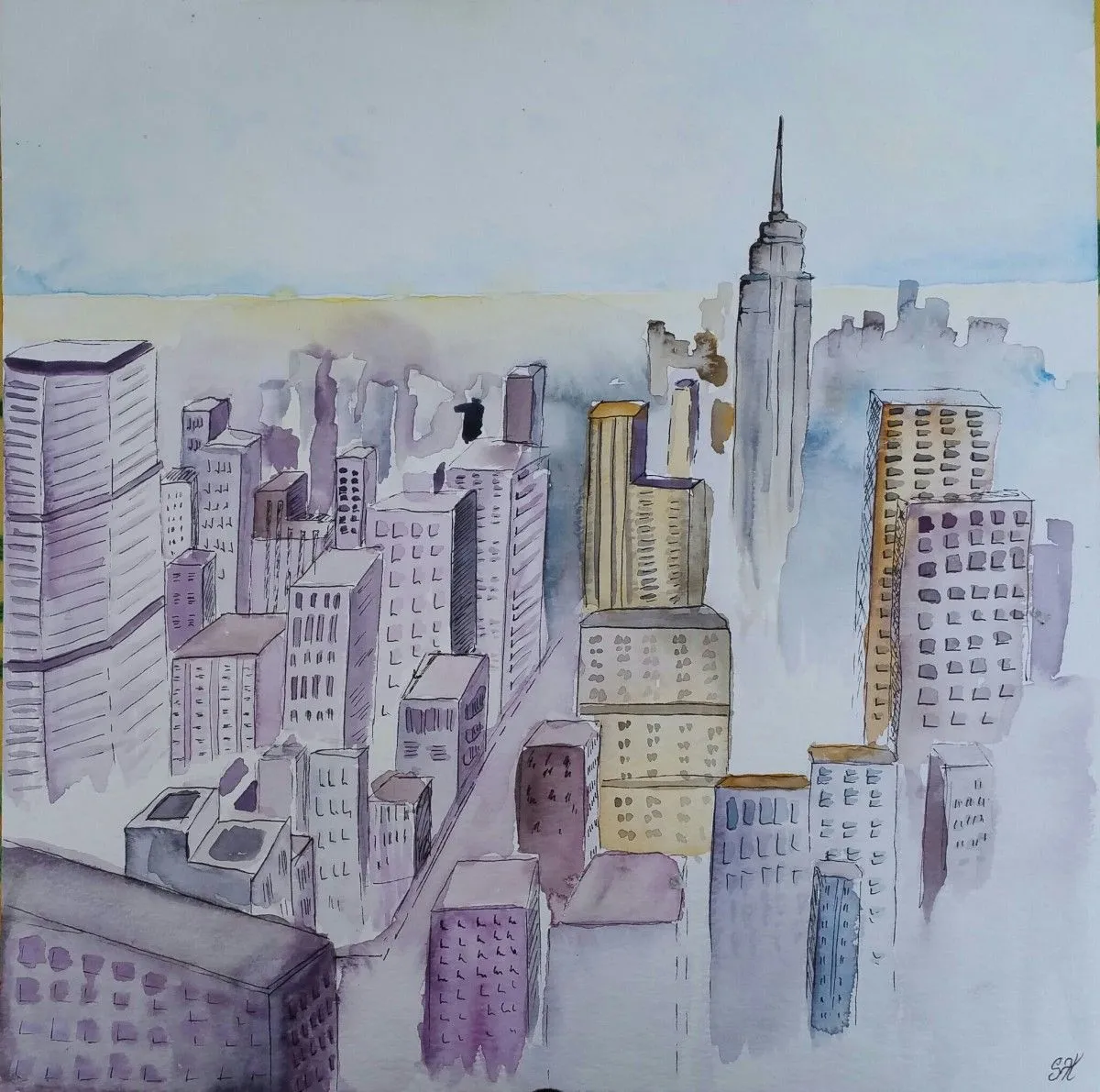 New York, artwork by sophie haldi