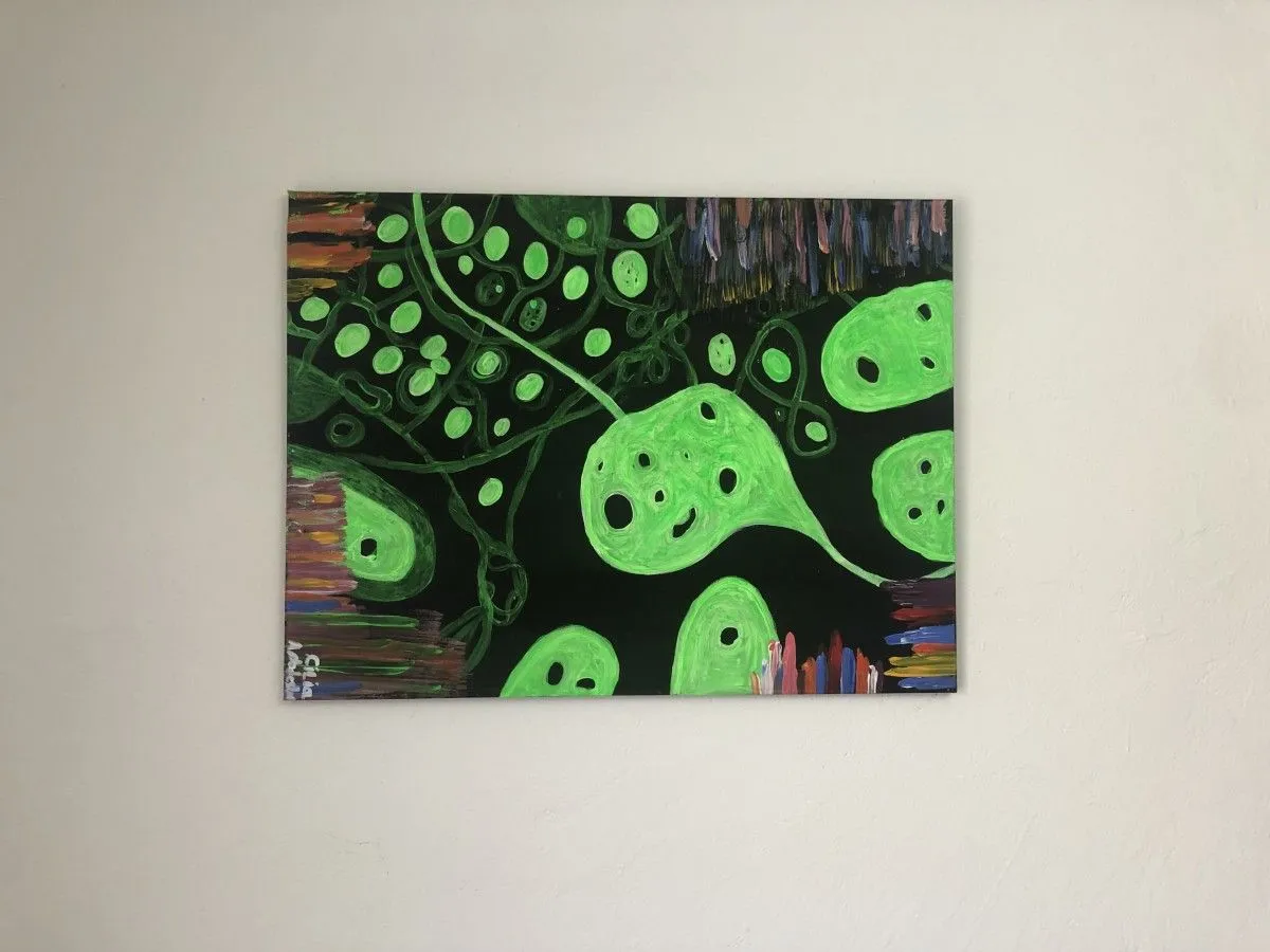 Immunofluorescence, artwork by Cilia Ait Abdeslam