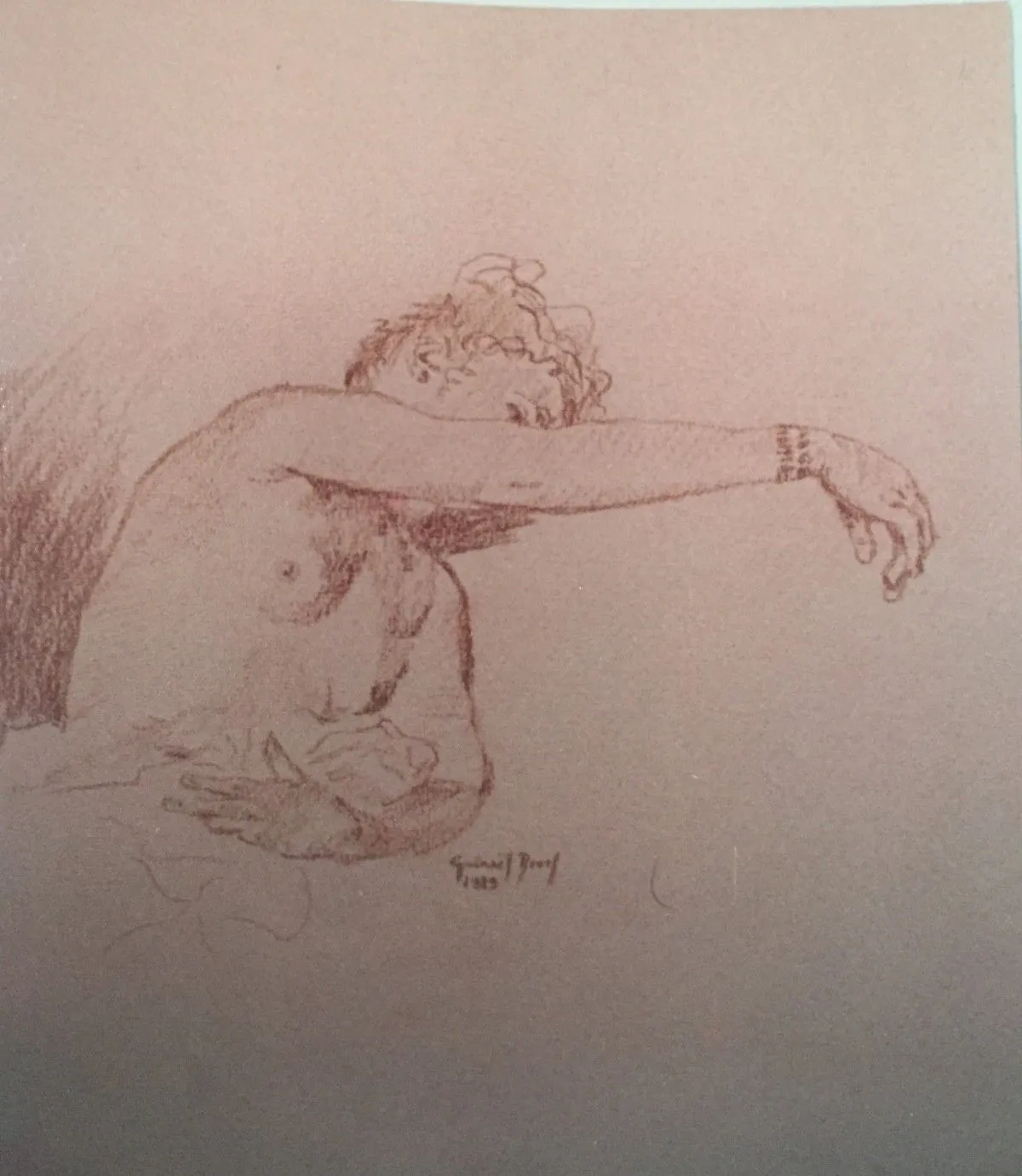 Sortie de bain, artwork by guenael revel
