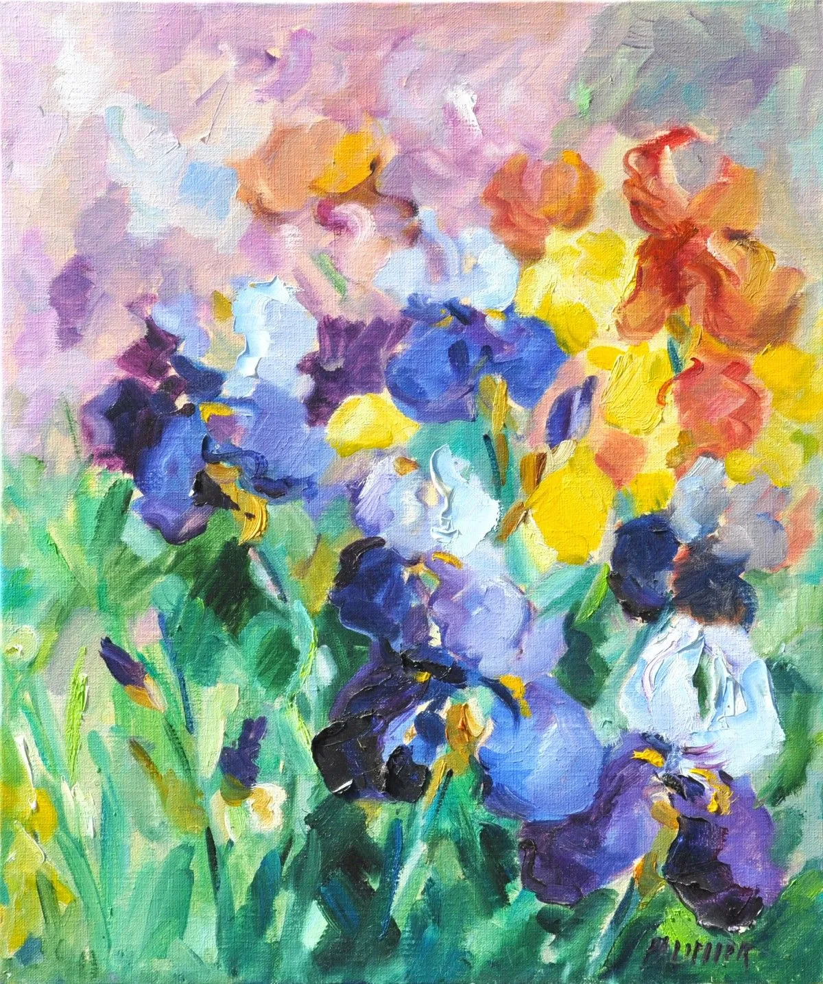 Les iris, œuvre de Galerie Arnaud