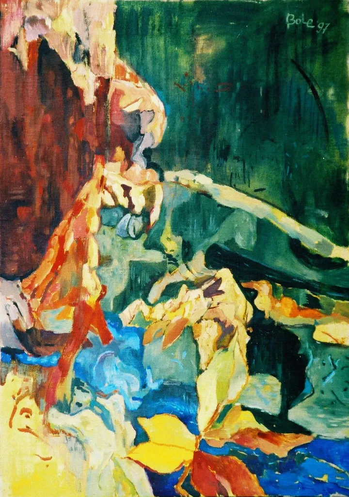forest corner, artwork by Dragos Botezat