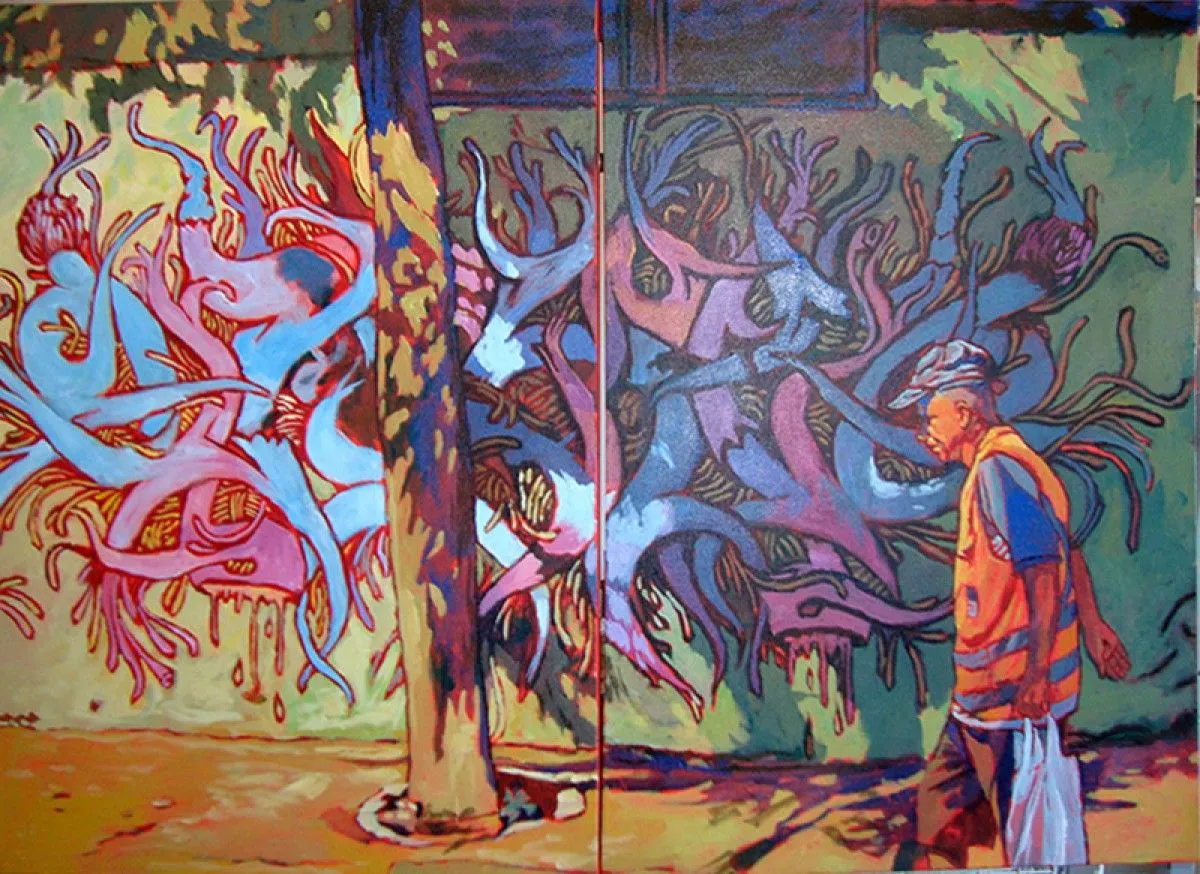 Grafite, artwork by Paulo Nilson