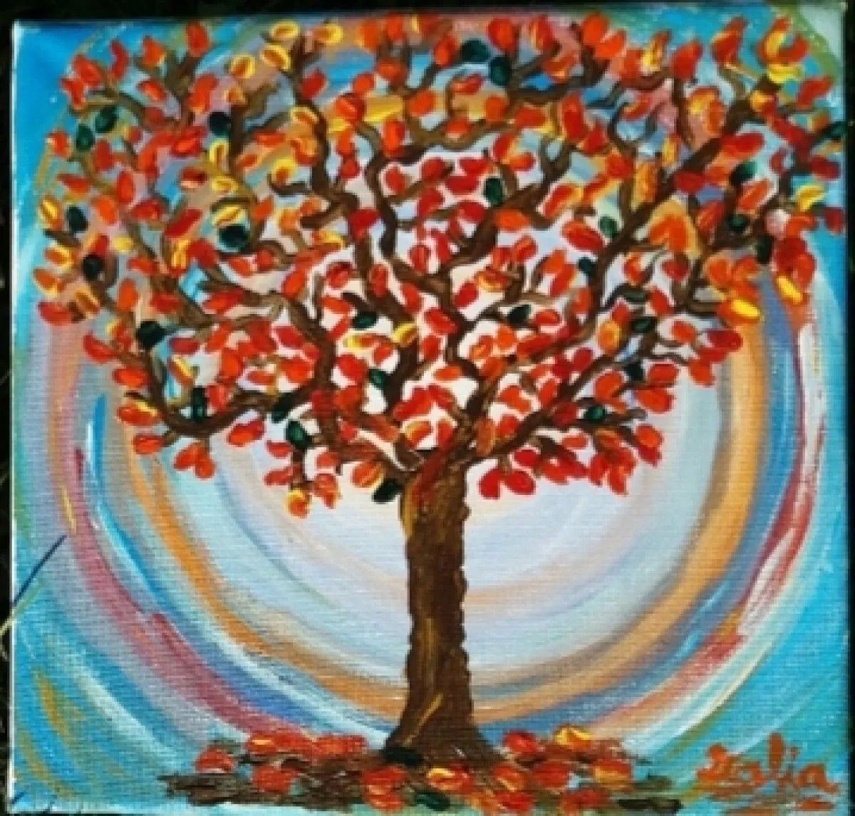 Autumn sunset, œuvre de Dalia Gabriela