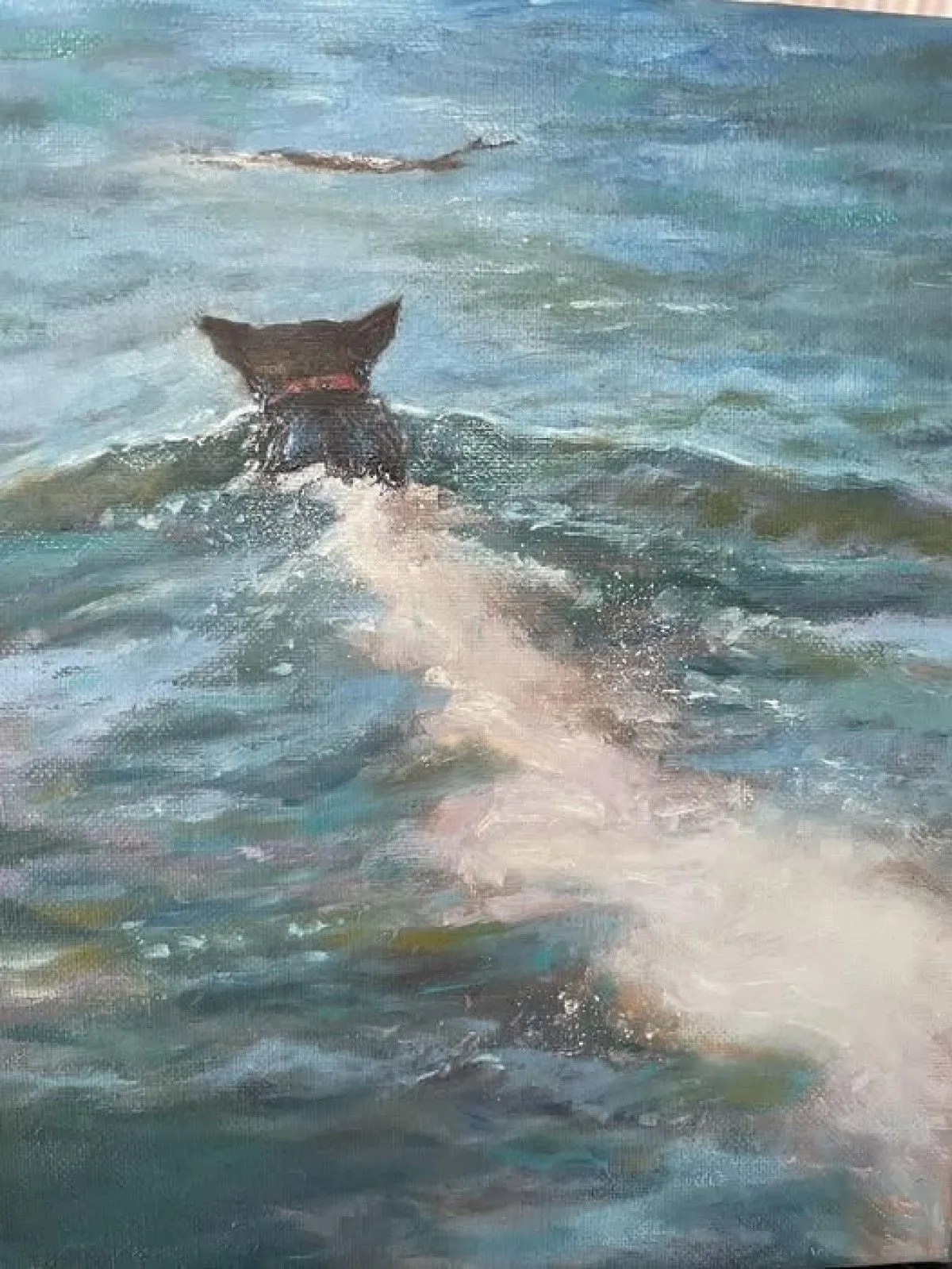 My friend's dog, artwork by Trudy Zelenka