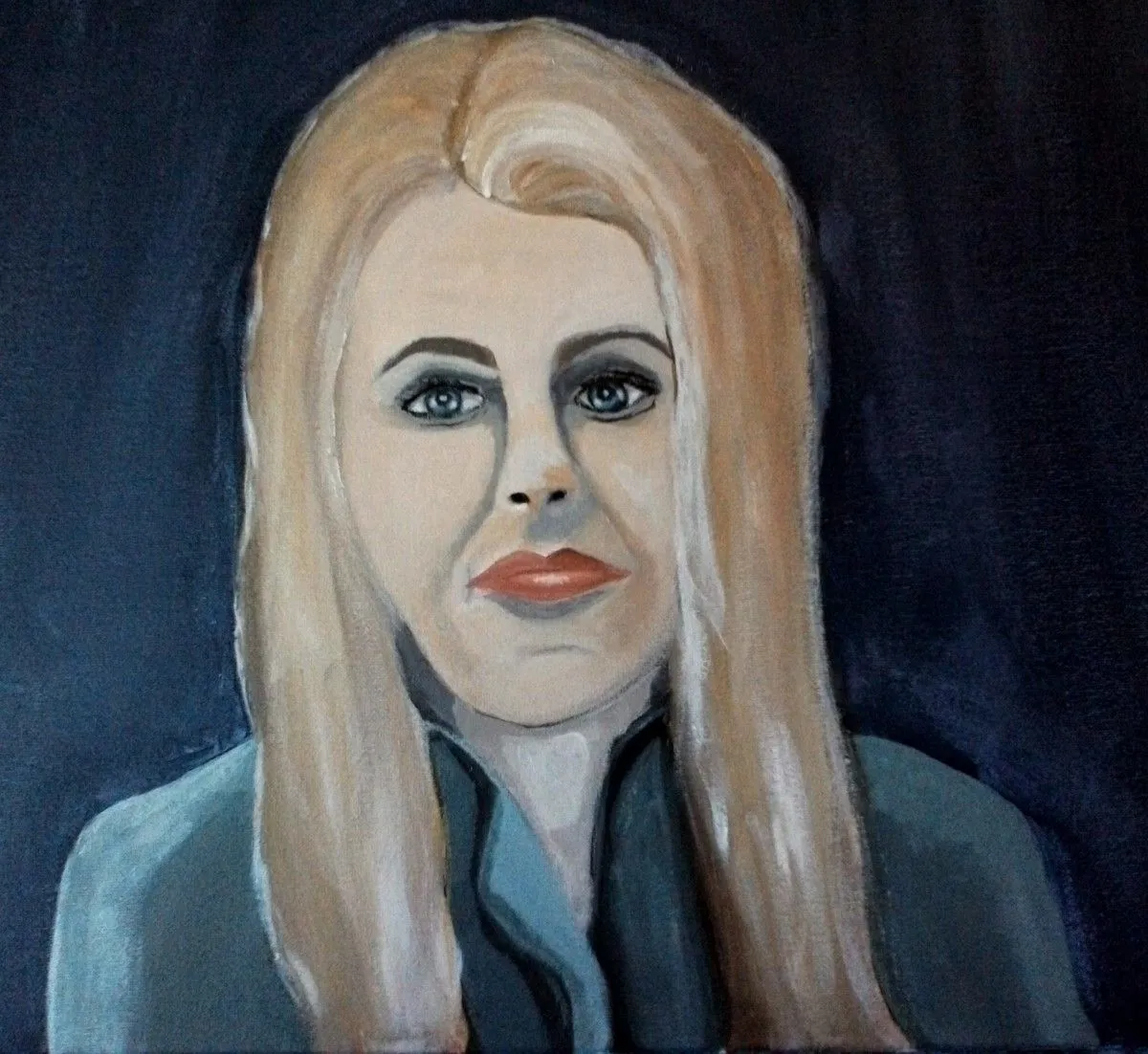 "Mary Chapin Carpenter Acrylic Portrait", œuvre de Taryn Simpson