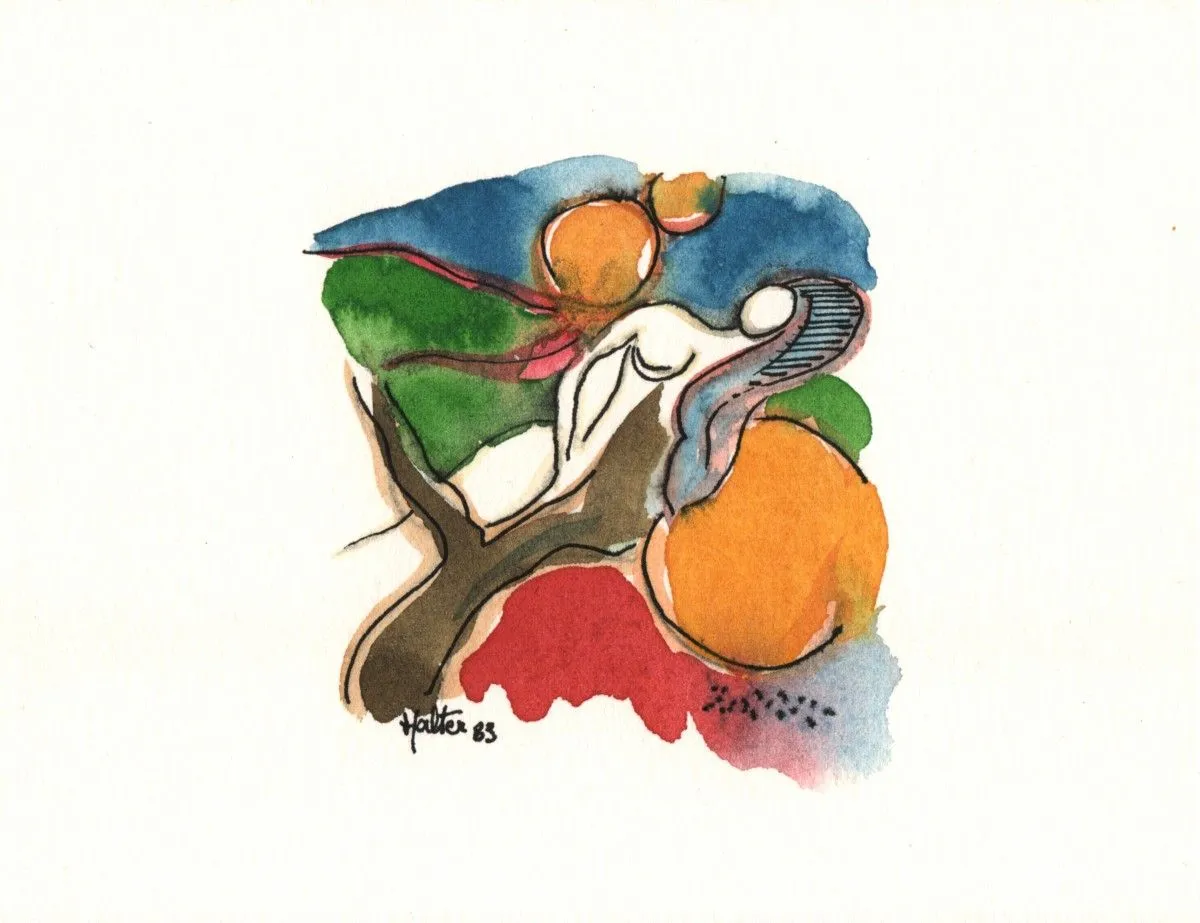 Nu colline, artwork by Alain HALTER