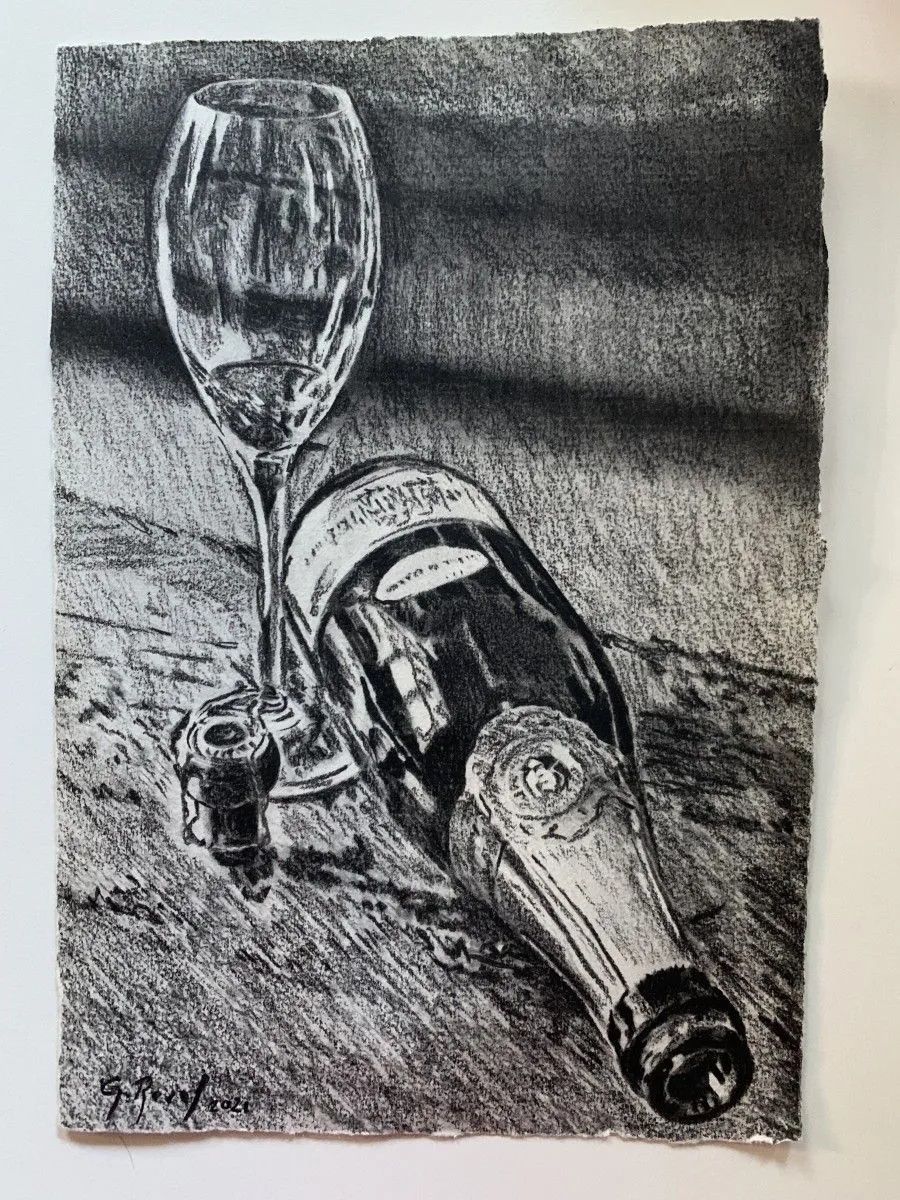Le verre vide, œuvre de guenael revel