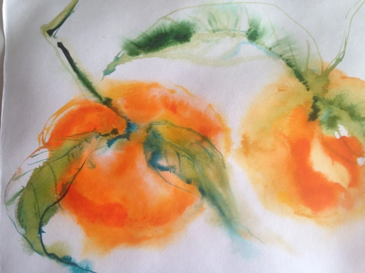 ORANGE GOLD, œuvre de Olga Polstvin