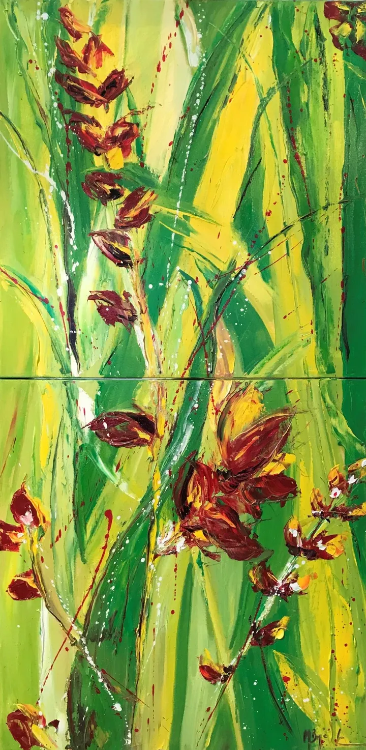 Au bout du jardin, artwork by Marie Bujold
