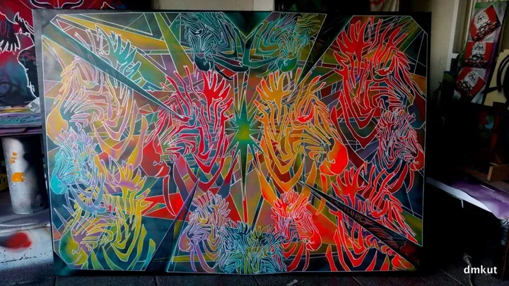 crazy Zebra, œuvre de Drakman Kut Kut