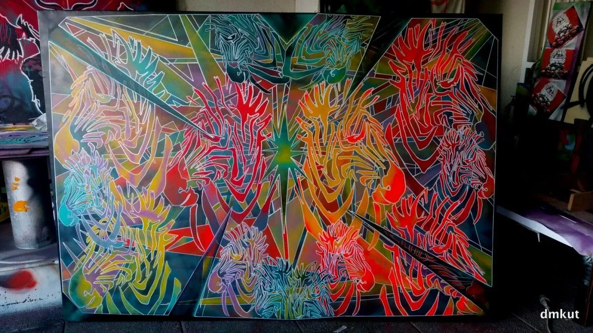crazy Zebra, artwork by Drakman Kut Kut