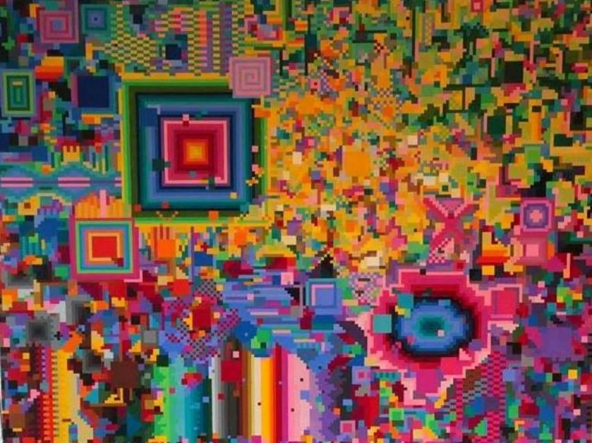 Pixelated Love Story, artwork by Dicky Joe Santos