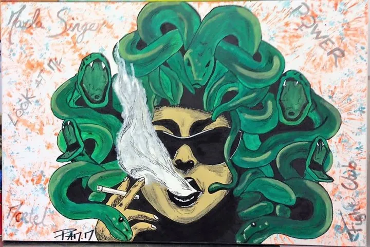 MARLA MEDUSA, œuvre de PAM. M