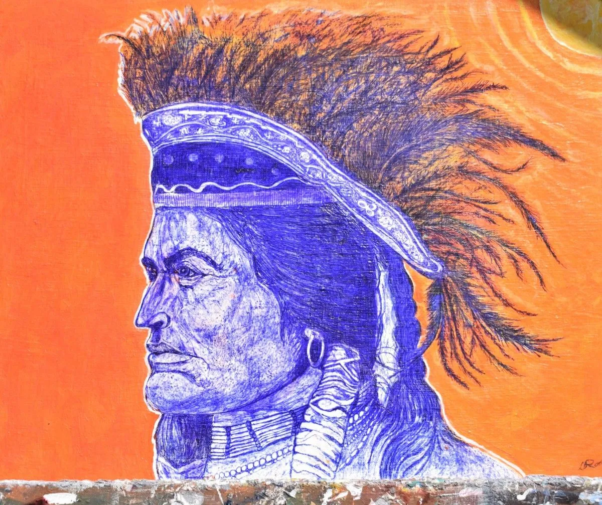 Rising sun warrior, œuvre de Denis Roucau