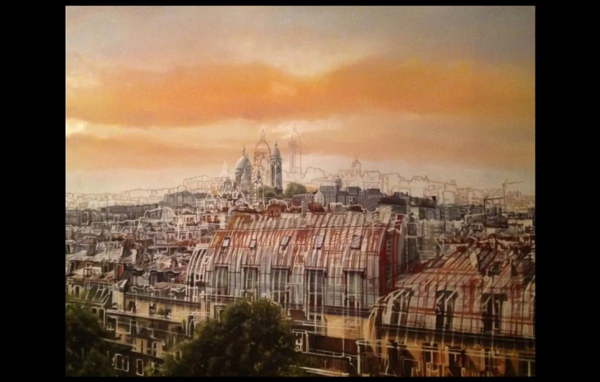 vue de Paris 03, œuvre de Bruno Mondot