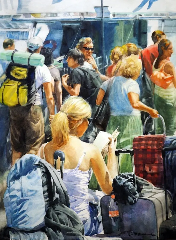Capri holiday, artwork by Misure Nien