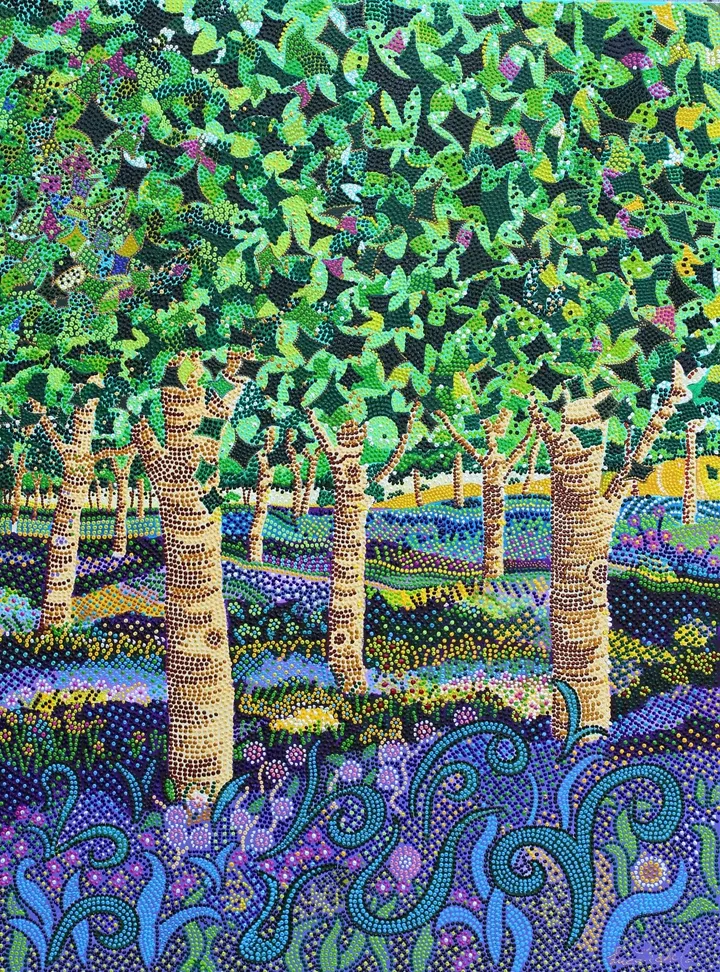 forêt, œuvre de luc Pradel