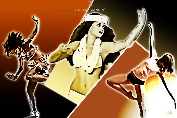 TRIBAL DANCIN, artwork by B' ART