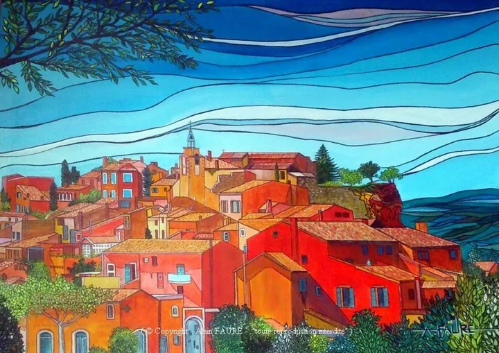 ROUSSILLON, artwork by Alain FAURE
