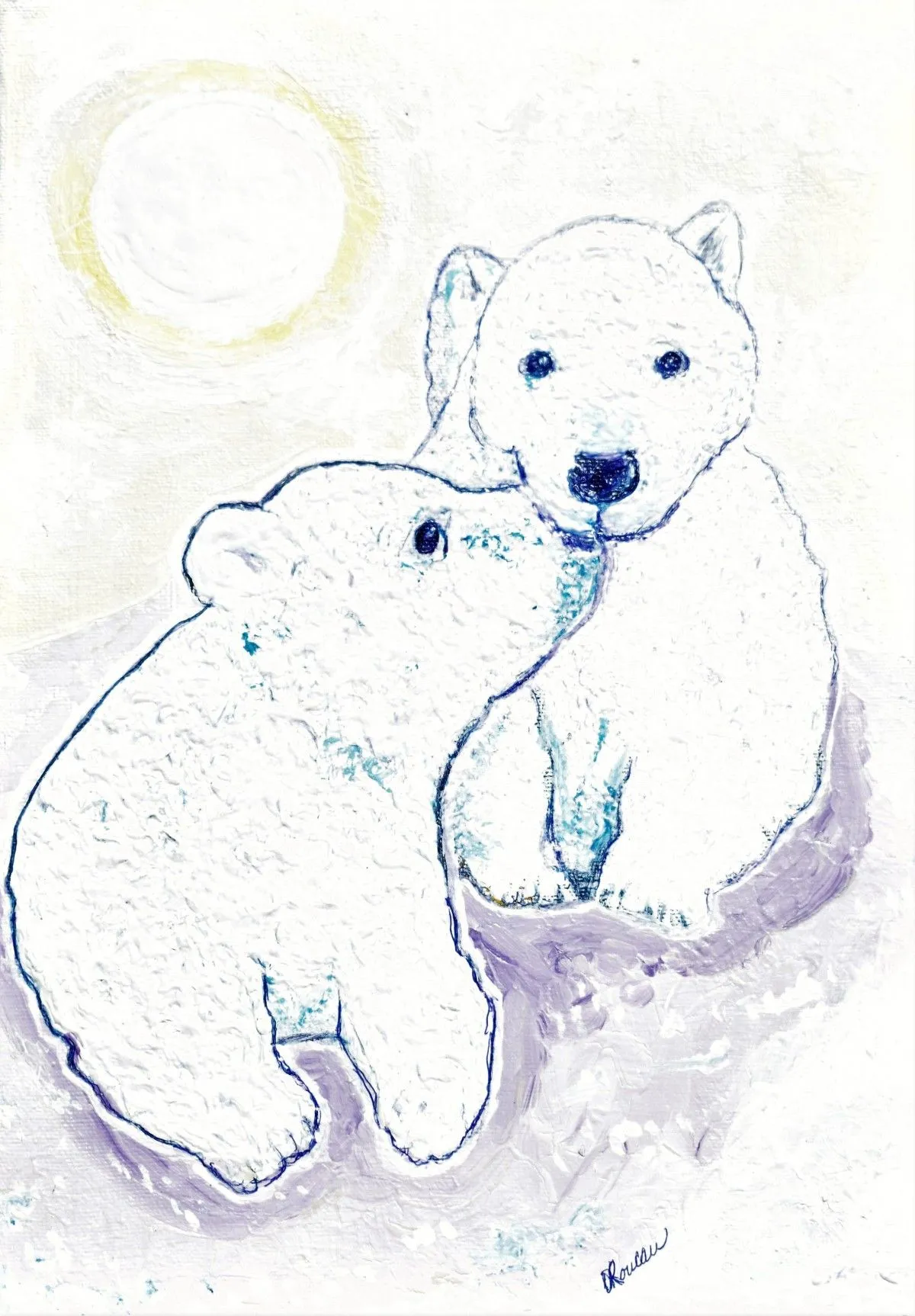polar bear, œuvre de Denis Roucau